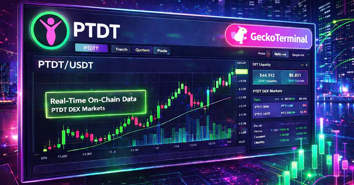 PTDT on GeckoTerminal live market dashboard