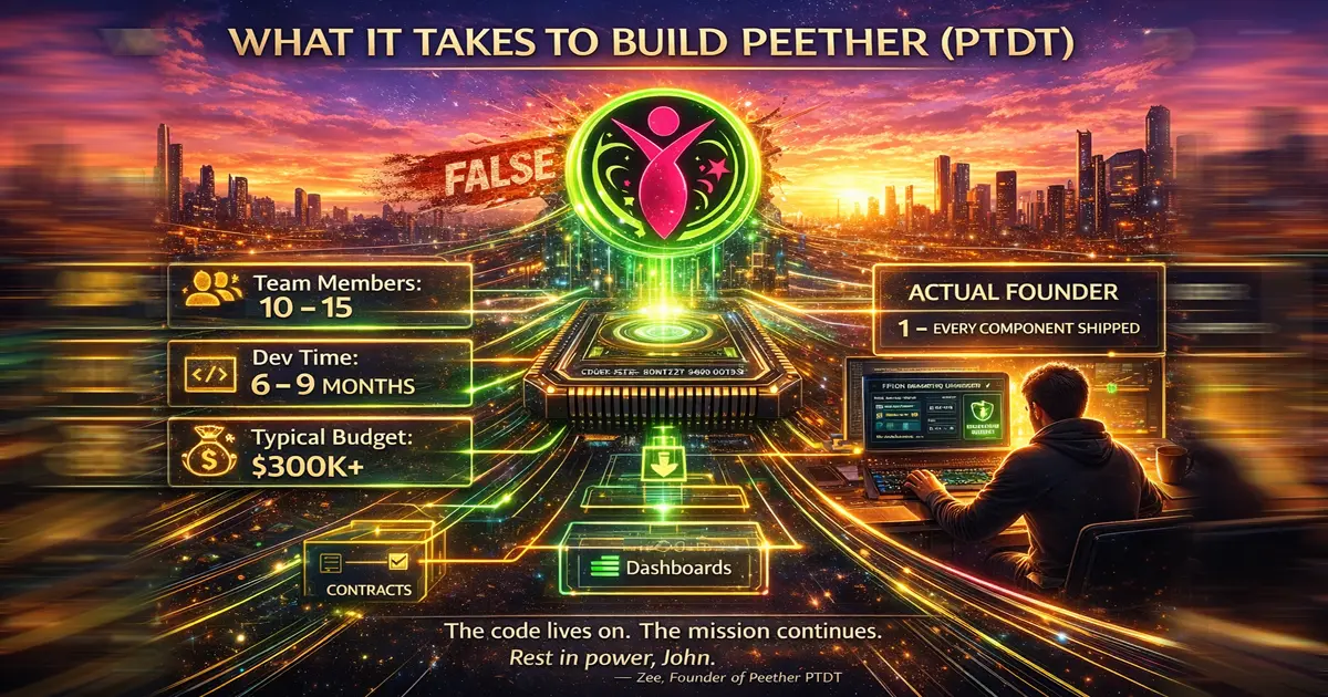 PTDT Project Scope — What It Takes to Build Peether